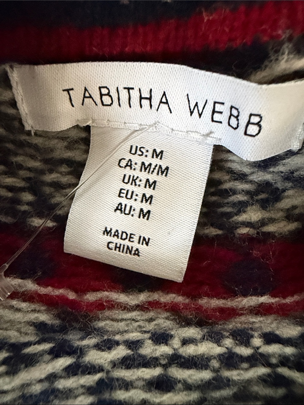 Tabitha Webb Nordic Fair Isle Lambswool Sweater | Size Medium | NWT - Picture 4 of 8